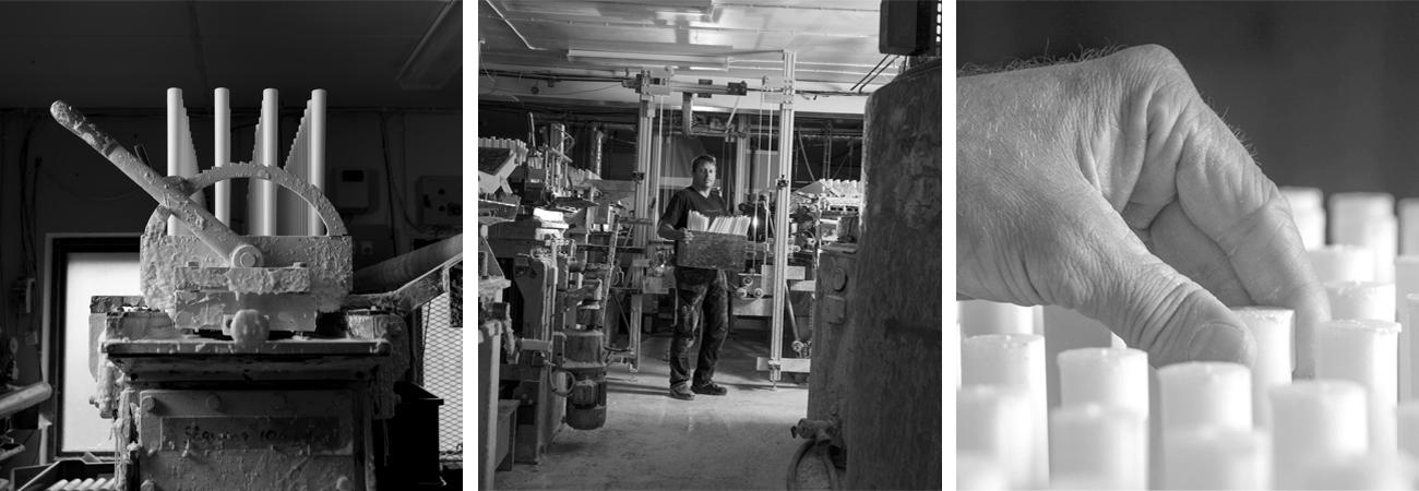 Production at Skånska Stearinljusfabriken